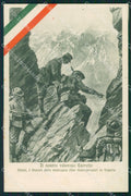 Militari Propaganda WWI Alpini Diavoli della Montagna cartolina XF0598 – fronte