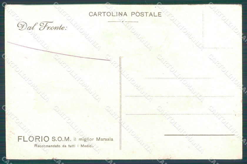 Militari Propaganda WWI Alpini Vittorio Emanuele III Bianchi cartolina XF0616 – retro
