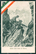 Militari Propaganda WWI Alpini Tricolore Polli cartolina XF0621 – fronte