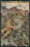 Militari Propaganda WWI Alpini Inglesi cartolina XF0626 – fronte