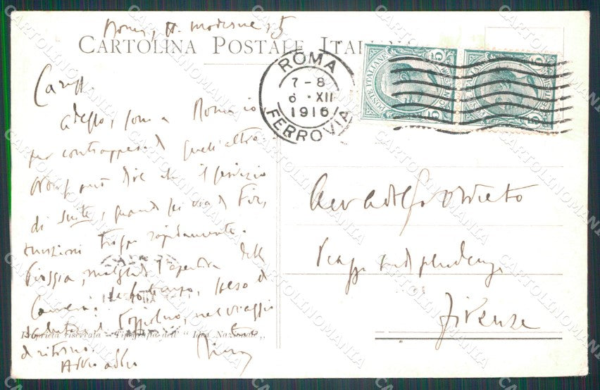 Militari Propaganda WWI Trieste PIEGA cartolina XF0642 – retro