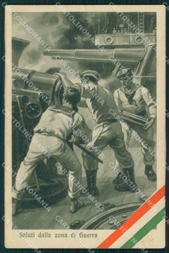 Militari Propaganda WWI Marina Militare cartolina XF0643 – fronte