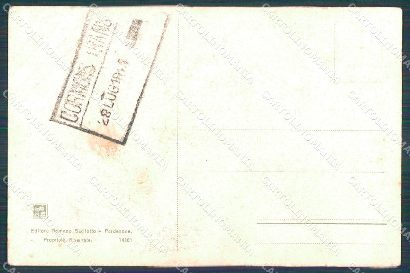 Militari Propaganda WWI Marina Militare cartolina XF0643 – retro