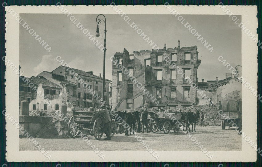 Militari Propaganda WWI Udine Piazza XX Settembre Foto cartolina XF0667 – fronte