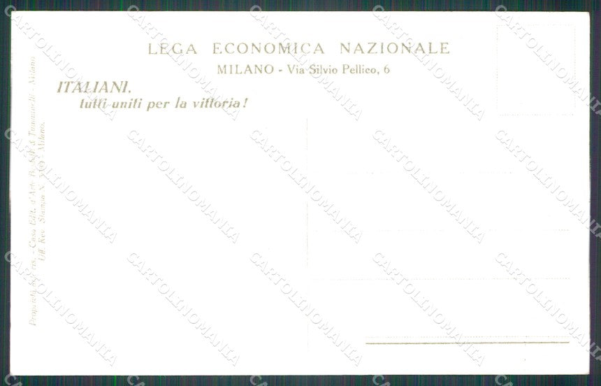 Militari Propaganda WWI Invasione Austriaca nel Veneto Beltrame cartolina XF0682 – retro