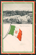 Militari Propaganda WWI Tricolore Corpo di Sussistenza cartolina XF0689 – fronte