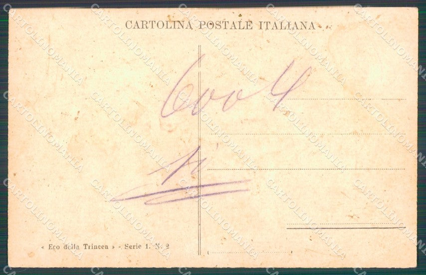 Militari Propaganda WWI Le Classi Giovani in Austria Otto PIEGA cartolina XF0700 – retro