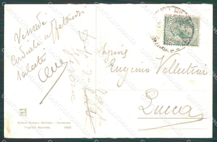 Militari Propaganda WWI Tricolore Polli cartolina XF0715 – retro