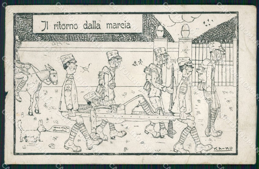 Militari Scuola Militare di Caserta Kako STRAPPO cartolina XF0722 – fronte