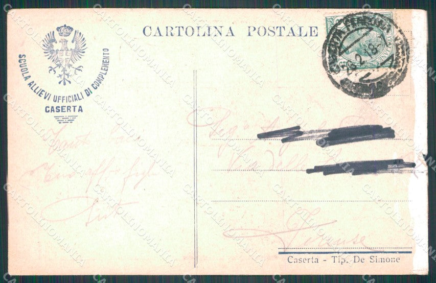 Militari Scuola Militare di Caserta Kako STRAPPO cartolina XF0722 – retro