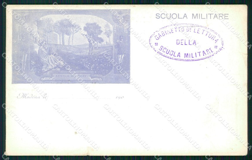 Militari Scuola Militare di Modena STRAPPINI cartolina XF0734 – fronte