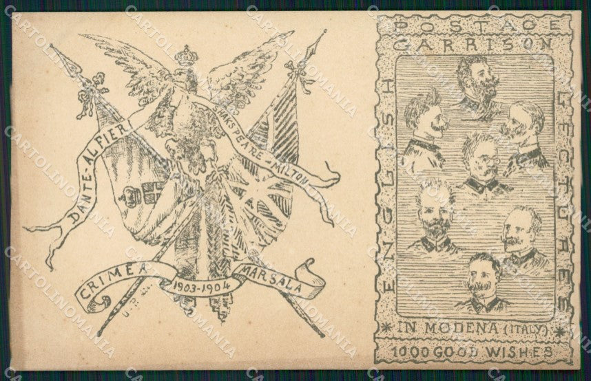Militari Scuola Militare di Modena English Garrison Lectures cartolina XF0744 – fronte