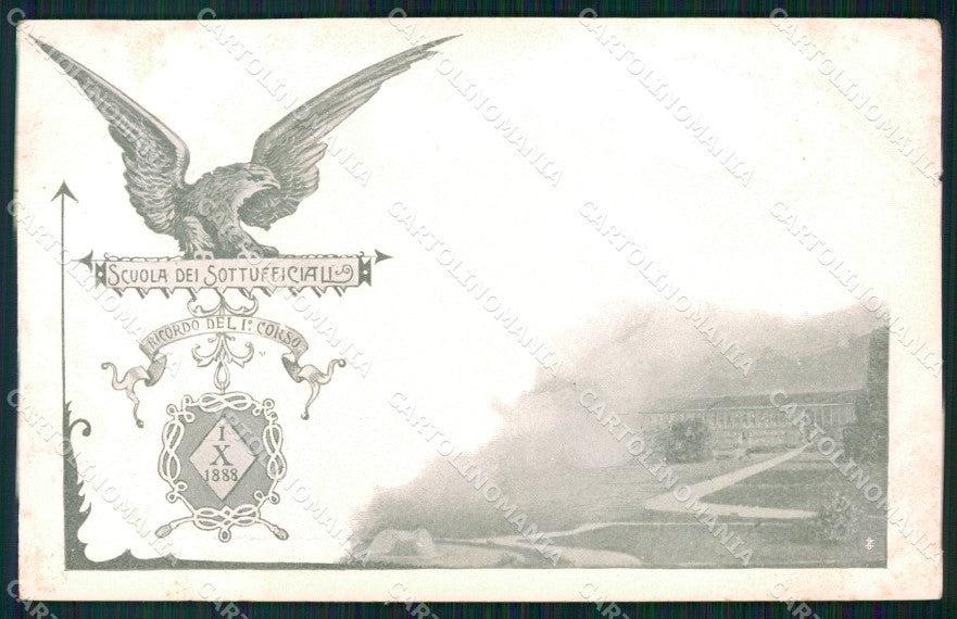 Militari Scuola Sottufficiali Ricordo del I Corso Caserta cartolina XF0749 – fronte