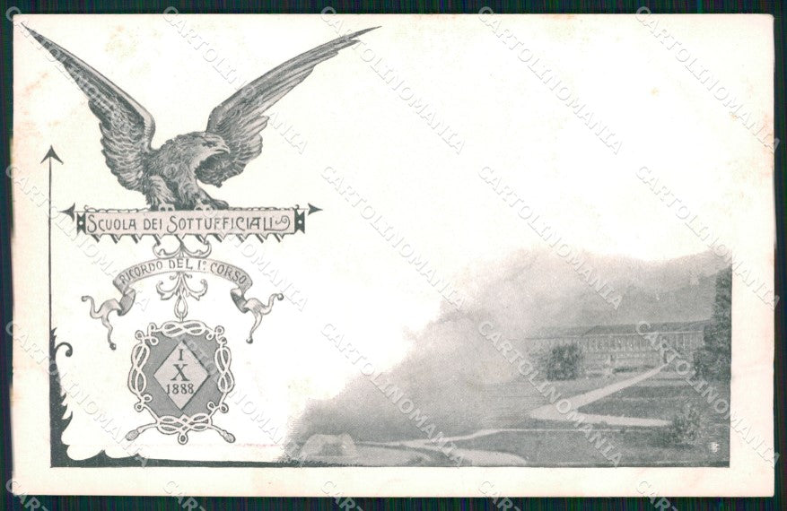 Militari Scuola Sottufficiali Ricordo del I Corso Caserta cartolina XF0752 – fronte