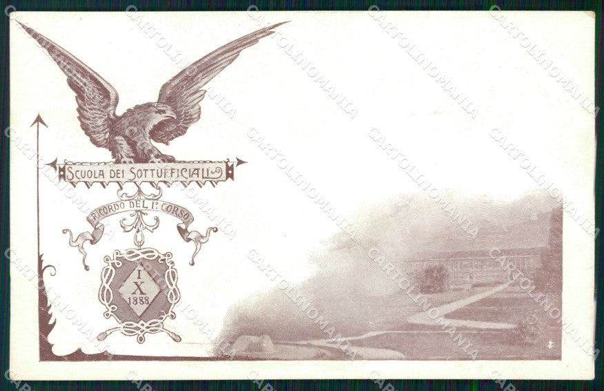 Militari Scuola Sottufficiali Ricordo del I Corso Caserta cartolina XF0754 – fronte