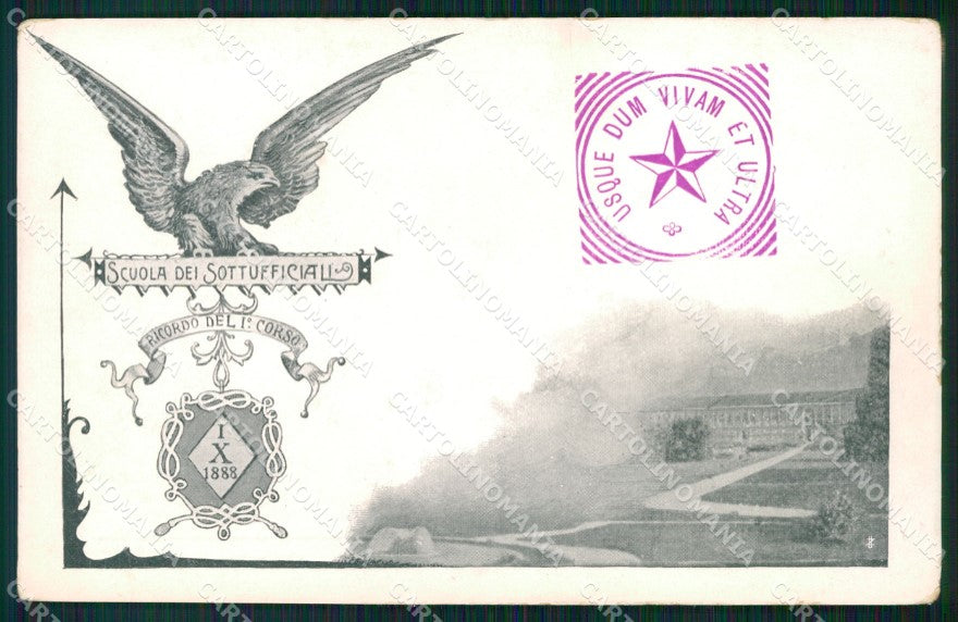 Militari Scuola Sottufficiali Ricordo del I Corso Caserta cartolina XF0757 – fronte