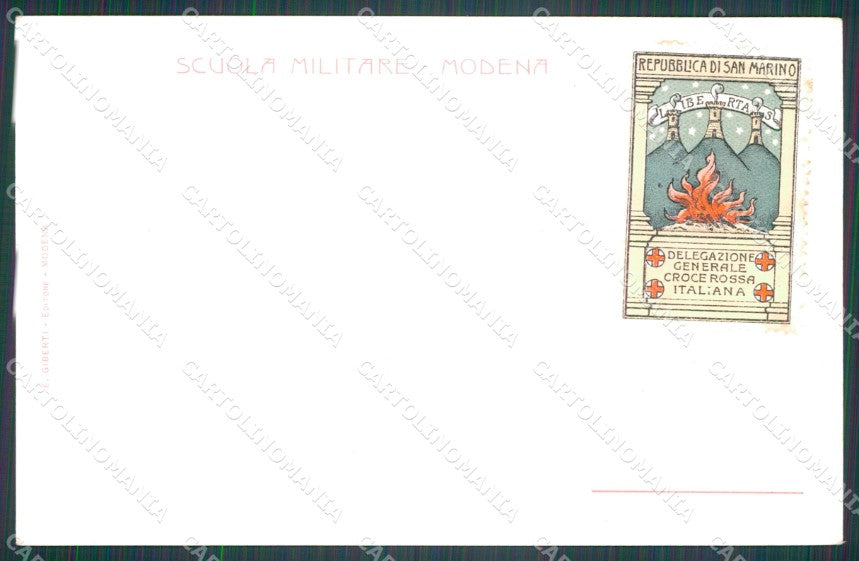 Militari Scuola Militare di Modena Sesta cartolina XF0766 – retro