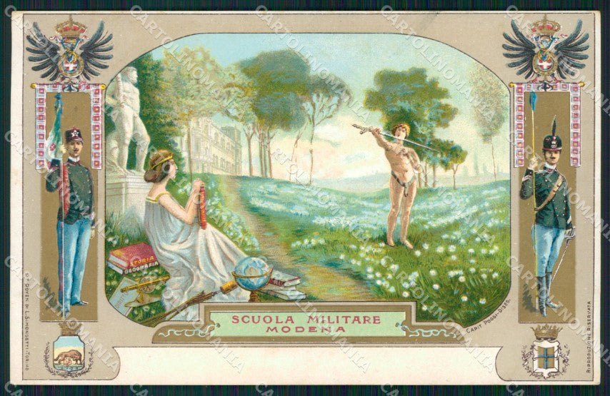 Militari Scuola Militare di Modena cartolina XF0773 – fronte