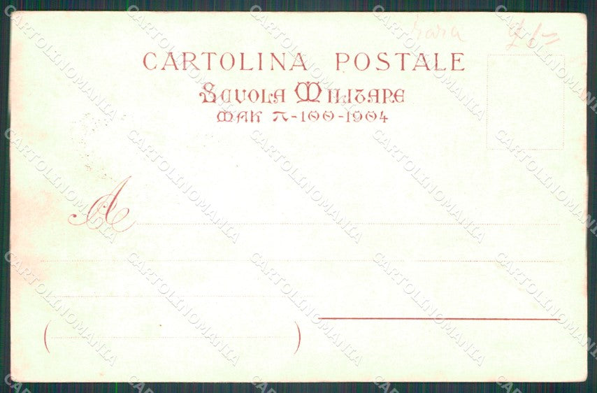 Militari Scuola Militare di Modena Corso 1903 1904 cartolina XF0778 – retro