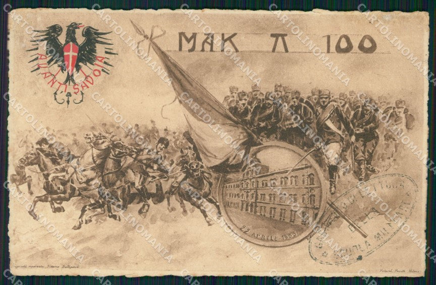 Militari Scuola Militare di Modena Mak 100 cartolina XF0779 – fronte