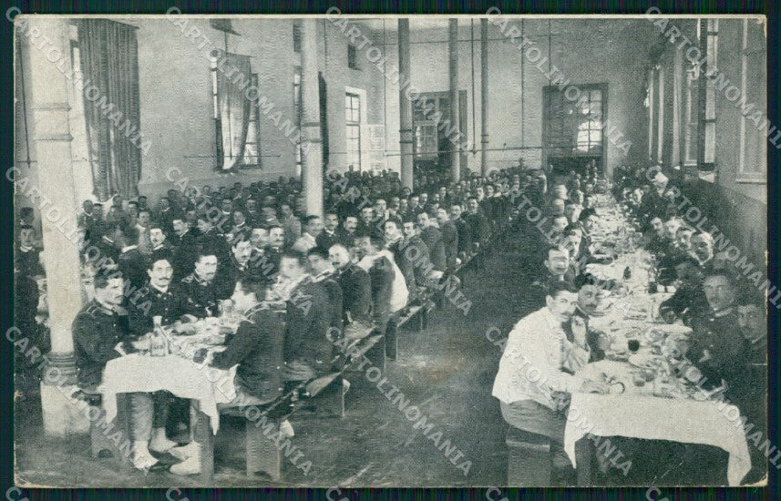 Militari Scuola Militare di Modena Mensa Allievi cartolina XF0803 – fronte