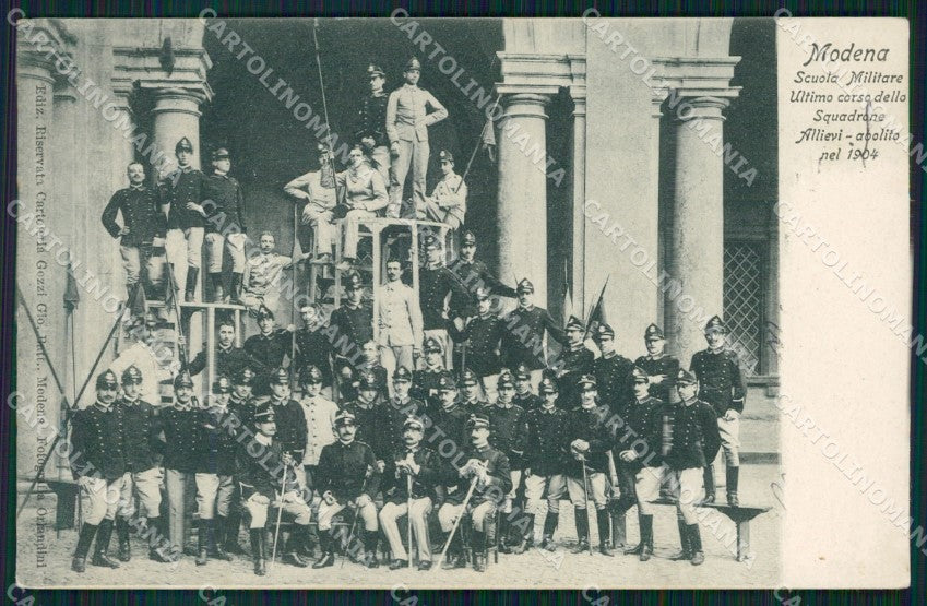Militari Scuola Militare Modena Ultimo Corso Squadrone Allievi cartolina XF0813 – fronte