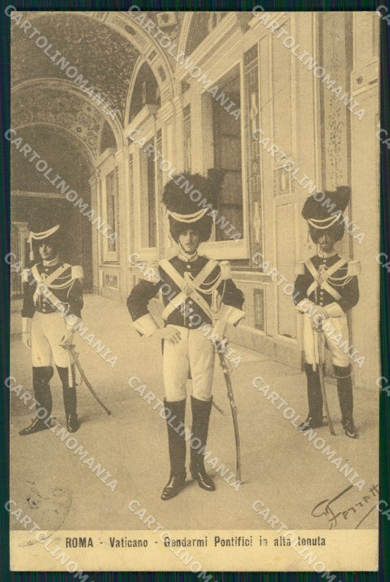 Militari Vaticano Gendarmi Pontifici cartolina XF0816 – fronte