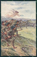 Militari Propaganda WWI Bersaglieri cartolina XF0956 – fronte