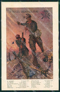 Militari II Reggimento Bersaglieri Todeschini cartolina XF0964 – fronte