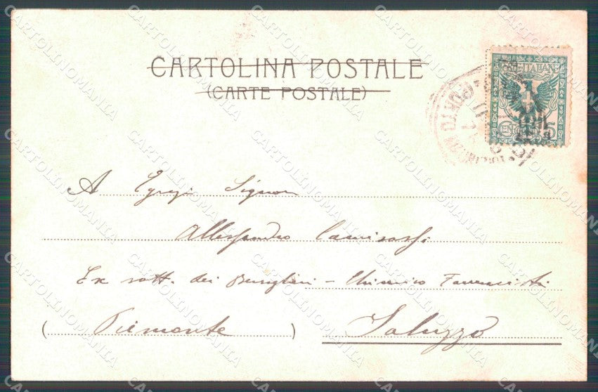 Militari IV Reggimento Bersaglieri 26º Battaglione Parilli cartolina XF0965 – retro