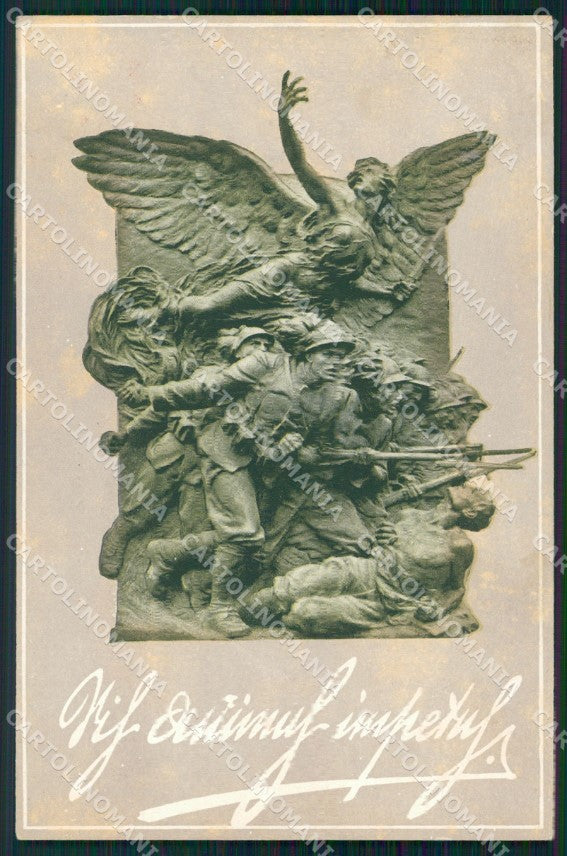 Militari IV Reggimento Bersaglieri Ciclisti Ceragioii cartolina XF0968 – fronte