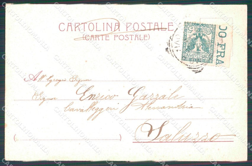 Militari VIII Reggimento Bersaglieri Matania cartolina XF0973 – retro