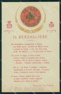 Militari IX Reggimento Bersaglieri De Amicis ABRASA cartolina XF0974 – fronte