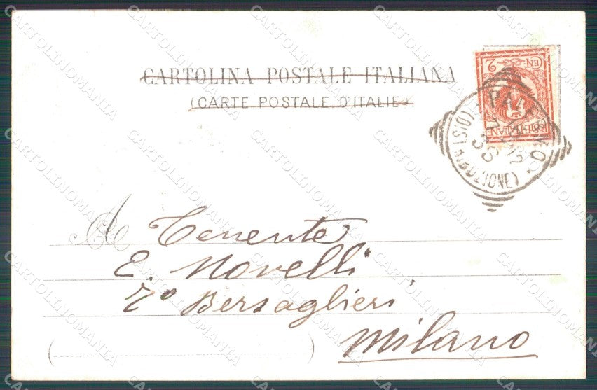 Militari IX Reggimento Bersaglieri ABRASA cartolina XF0975 – retro