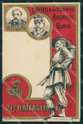 Militari 12º Regg 21º Battaglione Bersaglieri Civitella Tronto cartolina XF0976 – fronte