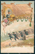Militari 16º Battaglione Bersaglieri Cuneo Ponte Versa Anselmi cartolina XF0977 – fronte