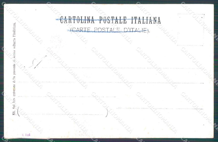 Militari VI Regg Bersaglieri 13º 19º Batt 407/500 Santoro cartolina XF0983 – retro