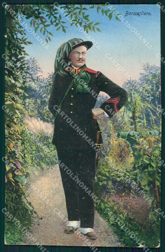 Militari Bersaglieri Divisa cartolina XF0991 – fronte