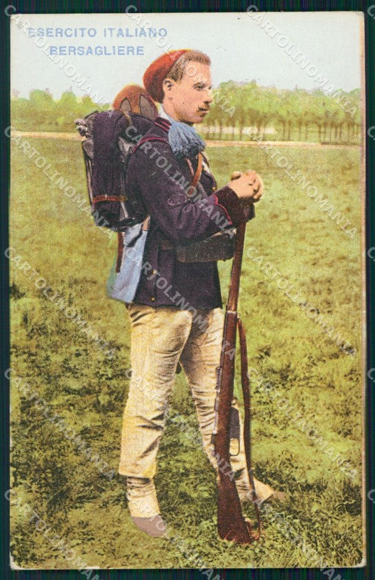 Militari Esercito Italiano Bersaglieri Divisa cartolina XF0995 – fronte