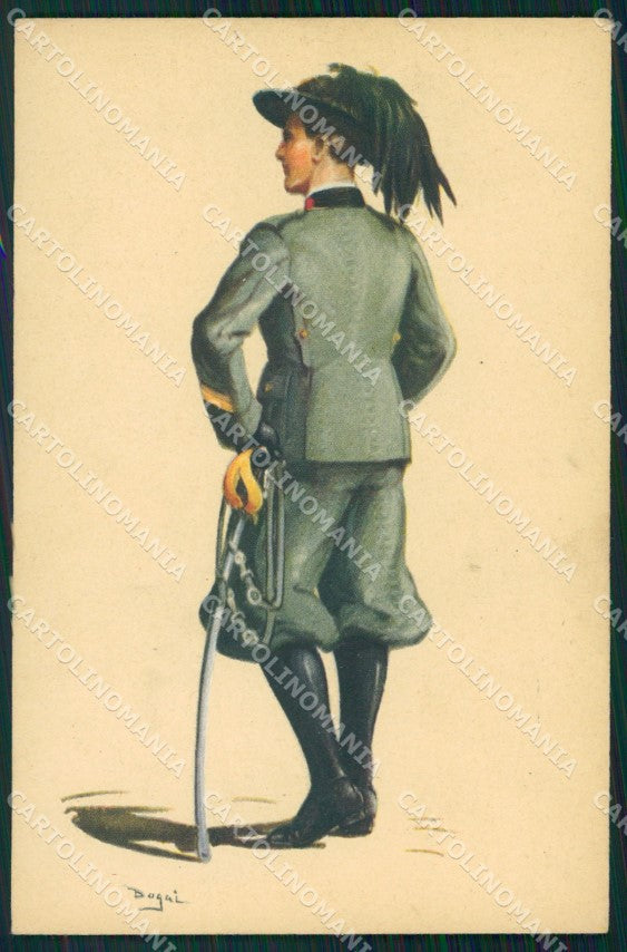 Militari Esercito Italiano Bersaglieri Divisa 1931 Degai cartolina XF1006 – fronte