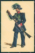 Militari Esercito Italiano Bersaglieri Divisa 1836 Degai cartolina XF1009 – fronte