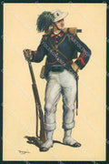 Militari Esercito Italiano Bersaglieri Divisa 1886 Degai cartolina XF1013 – fronte