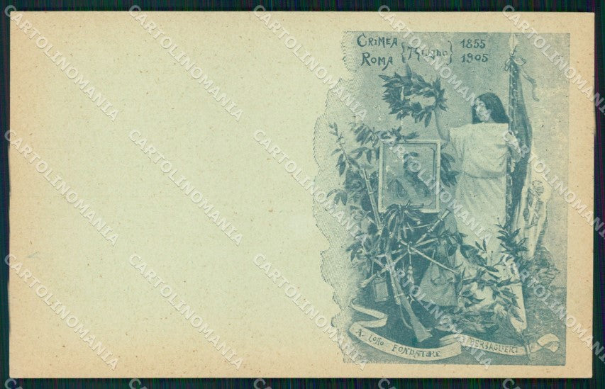 Militari Bersaglieri Crimea Roma Alessandro La Marmora cartolina XF1037 – fronte
