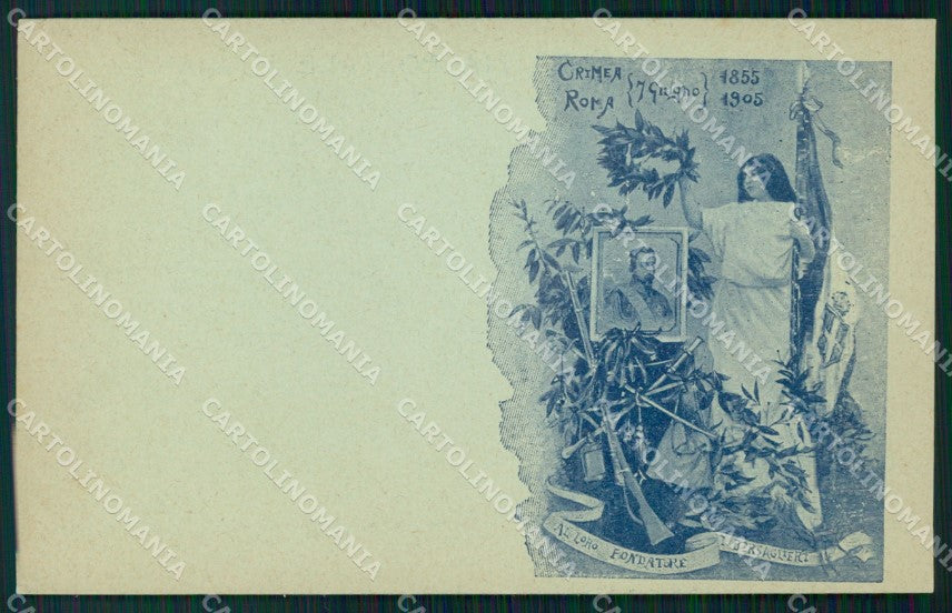 Militari Bersaglieri Crimea Roma Alessandro La Marmora cartolina XF1038 – fronte