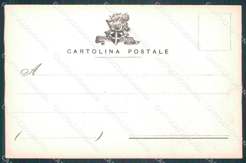 Militari 12º Reggimento Bersaglieri Compagnia Ciclisti cartolina XF1039 – retro