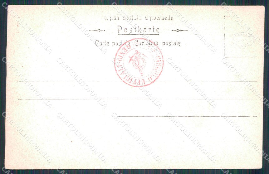 Militari VII Regg Bersaglieri 10º Batt Caserma Manara Milano cartolina XF1043 – retro
