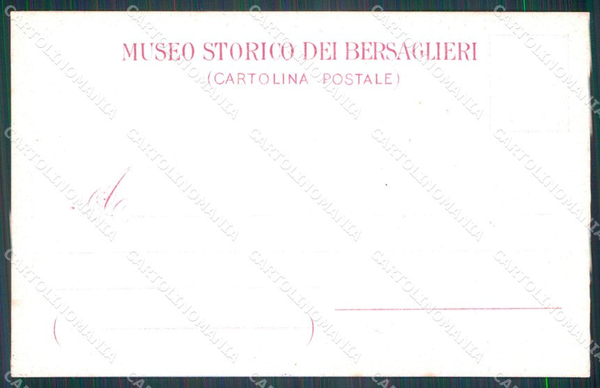Militari Bersaglieri Alessandro La Marmora cartolina XF1054 – retro