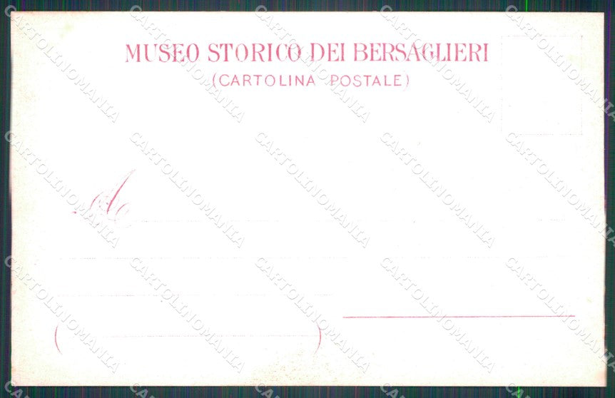 Militari Bersaglieri Alessandro La Marmora cartolina XF1055 – retro