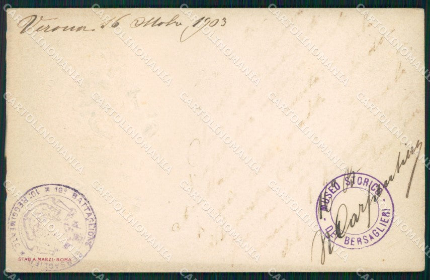 Militari Bersaglieri Alessandro La Marmora cartolina XF1056 – fronte