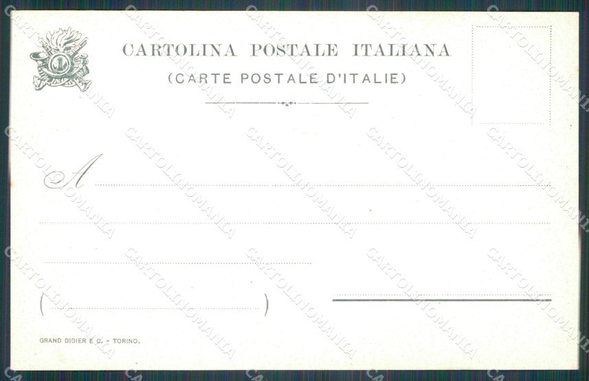 Militari I Reggimento Bersaglieri Palestro cartolina XF1065 – retro